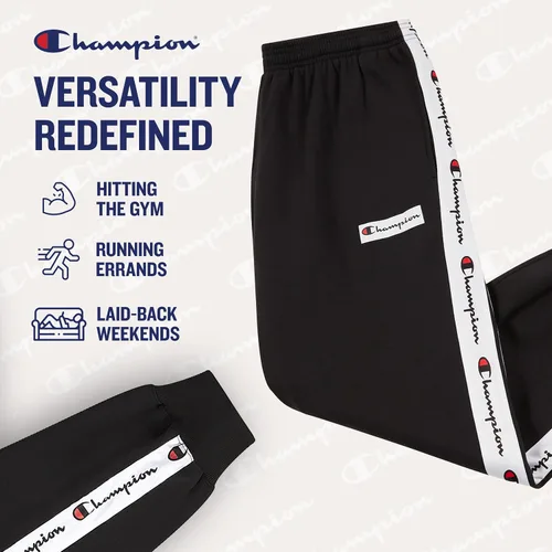 Miniatura 4 de Champion Pantalones deportivos para hombres grandes y altos - Joggers bordados de forro polar para hombre