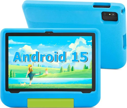 Miniatura 12 de Tablet infantil de 10.1 pulgadas, tableta Android para niños, Android 15, pantalla de 1280 x 800, CPU Octa-Core, 8 GB+64 GB, 1 TB expandible a Azul