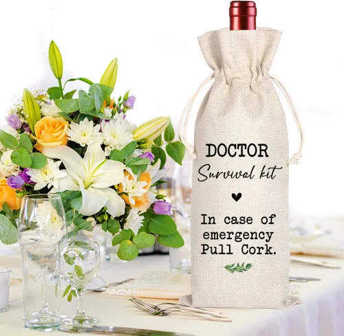 Miniatura 4 de Regalos para médicos, kit de supervivencia para médicos, regalos de graduación de médicos, regalos únicos para médicos, bolsa de vino