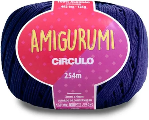 Miniatura 13 de Circulo Amigurumi Yarn, 100% Algodón Virgen Brasileño Mercerizado para Crochet y Tejido, Soft Art - Hilo de Peso Deportivo, 4.4 oz, 278 yardas