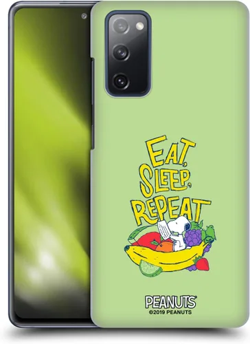 Miniatura 23 de Head Case Designs Funda rígida con licencia oficial de Peanuts Eat Sleep Snoopy Naturally Sweet compatible con Samsung Galaxy S23 Ultra 5G Comer