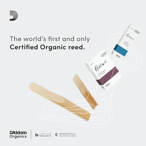 Miniatura 2 de D'Addario Organic Reserve - Cañas para clarinete Bb - Cañas para clarinete - Selladas individualmente - Fuerza 3.5, paquete de 10