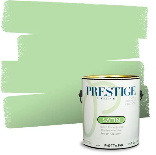 Miniatura 189 de PRESTIGE Pintura exterior e imprimación en uno, aloe, plano, 1 galón
