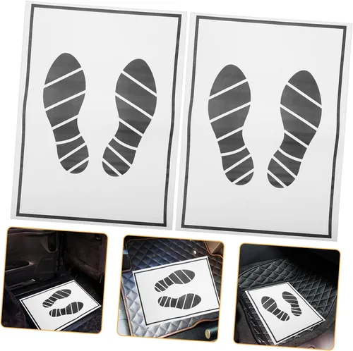 Miniatura 4 de Alfombrillas de papel desechables para automóvil, 25 unidades, alfombrillas de papel portátiles, almohadillas de pie para automóvil, suministros