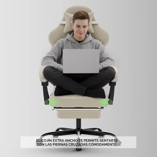 Miniatura 4 de Silla ergonómica para videojuegos, sillas para videojuegos, sillas de computadora para videojuegos, sillas de jugadores para adultos, soporte lumbar