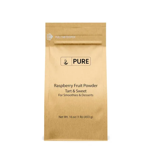 Pure Original Ingredients Polvo de fruta de frambuesa (1 libra) sin gluten, ideal en batidos y postres