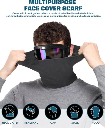 Miniatura 5 de OXG - Gafas de motocicleta - Gafas ATV y de moto de cross con lente UV400 a prueba de polvo para adultos y jóvenes