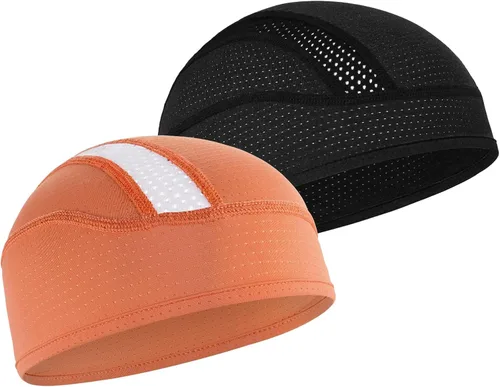 Miniatura 23 de Gorro con forro para casco de calavera, malla de enfriamiento para hombres y mujeres, se adapta debajo de los cascos