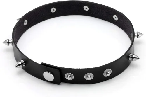 Miniatura 3 de Manfnee Pulsera gótica punk con remaches de clavos de metal, ajustable C: 3 piezas