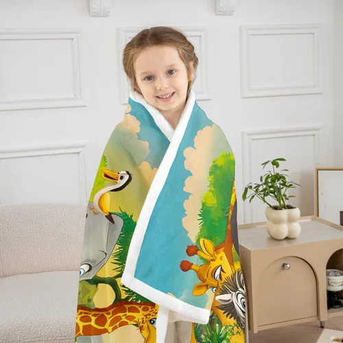 Miniatura 106 de Manta Throw con Estampado Egipcio Dorado Estilo Antiguo Egipto Manta Sherpa Patrón de Jeroglíficos del Antiguo Egipto Manta de Vellón para Niños