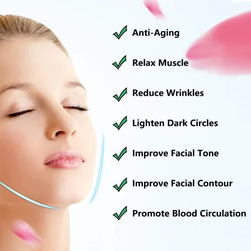 Miniatura 2 de SUPANT Masajeador facial V, reduce las arrugas en el cuello y los ojos, masaje para drenaje linfático, estiramiento facial, reduce la hinchazón