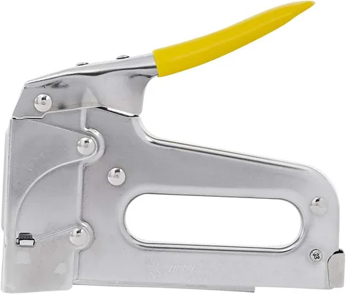 Miniatura 2 de Arrow T59 Tacker y Arrow 591168 - Grapas aisladas de acero T59 genuino de 1/4 pulgadas por 5/16 pulgadas para cable y cableado, transparente, 300