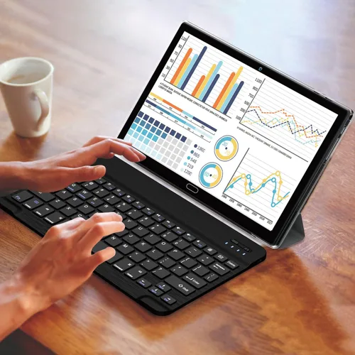 Miniatura 7 de Tableta Android 13 de 10 pulgadas, tableta 2 en 1 con 4+64/512 GB de almacenamiento Octa-Core, compatible con tarjeta SIM dual 4G con teclado