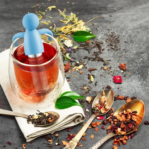 Miniatura 2 de Hicarer Infusor de té para té suelto, lindo colador de malla fina, filtro de acero inoxidable, difusor de bola de filtro más empinado para teteras
