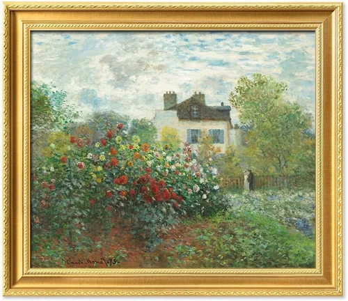 Miniatura 97 de IPIC - Reproducción artística de los lirios de agua de Claude Monet 1906, impresiones giclée coinciden con el marco dorado clásico, arte de pared