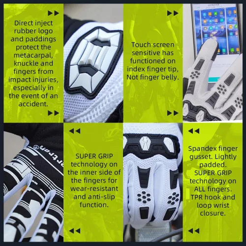 Miniatura 5 de Seibertron - Guantes unisex para bicicleta BMX MX ATV MTB, guantes para bicicleta de montaña, ciclismo, todoterreno/Dirt Bike, guantes de carretera