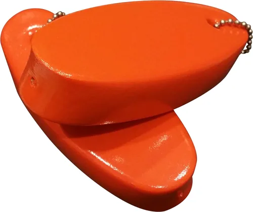 Miniatura 4 de Llavero flotante JUMBO cubierto con vinilo, hecho en EE.UU. Naranja