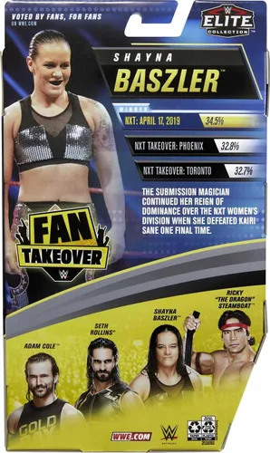 Miniatura 6 de Mattel WWE Shayna Baszler Fan TakeOver - Figura de acción Elite de 6 pulgadas con equipo y accesorios votados por los fanáticos, regalo
