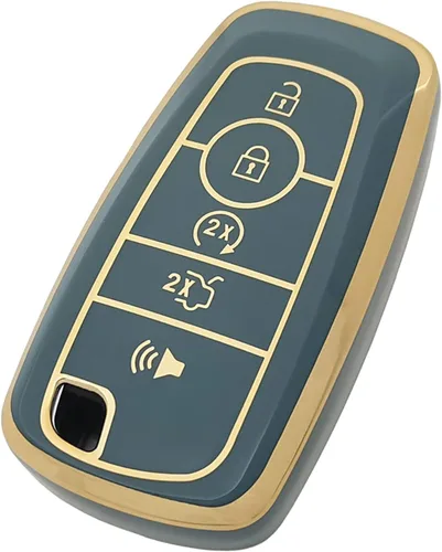 Funda para llavero Ford con llavero de TPU suave, protección completa, compatible con Ford Escape Expedition Explorer F-150 F-250 F-350 F-450 F-550