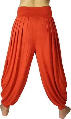 Miniatura 8 de Lovely Creations Pantalones holgados con cintura elástica y harem Aladdin para mujer