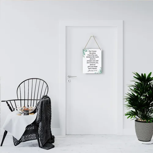 Miniatura 6 de Porque yo sé muy bien los planes que tengo para ti Jeremías 29:11 Decoración inspiradora Regalos cristianos Versículo bíblico Arte de pared