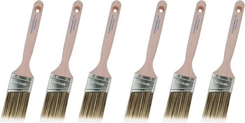 Miniatura 9 de Pro Grade Juego de pinceles de pintura, paquete de 3, pinceles angulares de 2 pulgadas para todas las pinturas y manchas de látex, óleo, mejoras