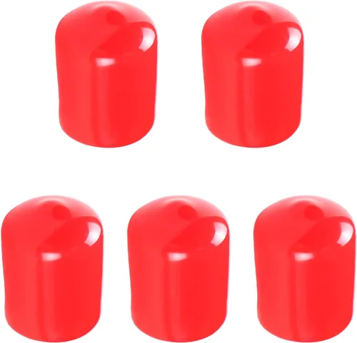 Miniatura 13 de Cubierta de tapa de extremo redondo de goma de 1.06 pulgadas (1.063 in), protectores de rosca de tornillo de PVC flexible de tubería de tubería