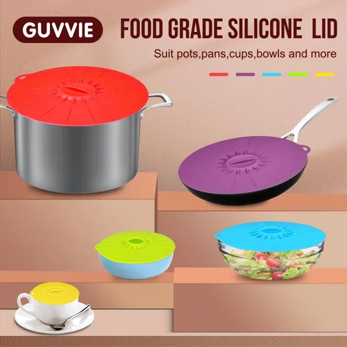 Miniatura 2 de Elegante Live – Conjunto de 5 cubiertas para alimentos, para microondas 5pcs Multi