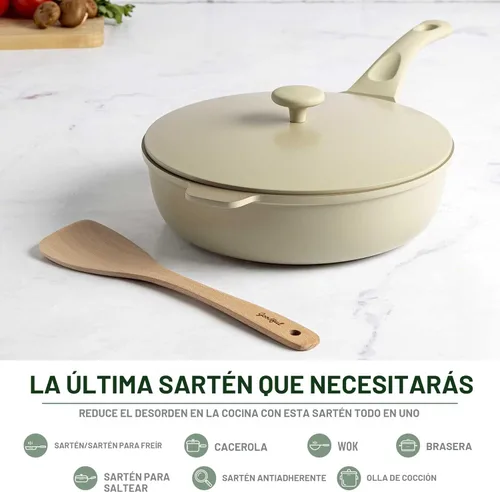 Miniatura 2 de Goodful Sartén todo en uno, antiadherente multicapa, construcción fundida de alto rendimiento, diseño multipropósito que reemplaza múltiples ollas