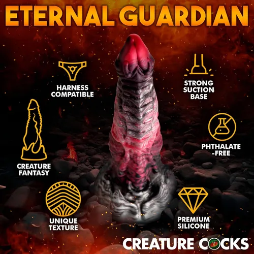 Miniatura 5 de CREATURE COCKS Hades - Consolador de silicona para hombres, mujeres y parejas. Consolador de criatura de fantasía, base de ventosa fuerte. Texturas