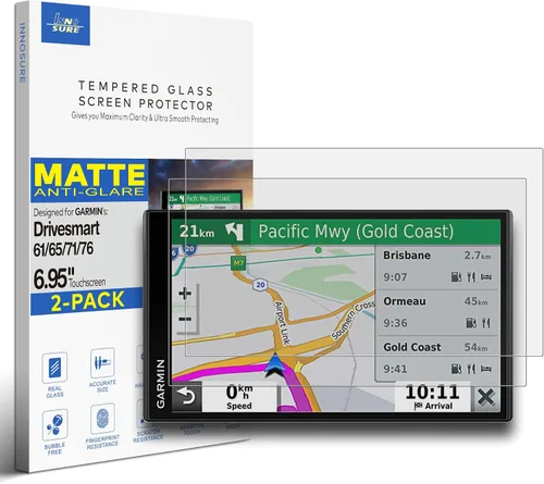Miniatura 7 de Protector de pantalla de vidrio templado premium para Garmin Drivesmart 55 GPS Navigation 5.5 pulgadas pantalla táctil anti huella digital