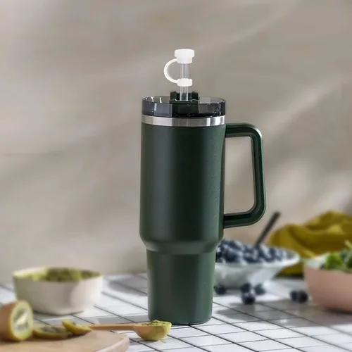 Miniatura 7 de Accesorios de tapa para evitar derrames de pajita para vaso Stanley Cup 40 oz 30 oz Quencher, accesorios para vaso con 6 pajitas de repuesto y 6