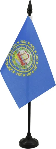 Miniatura 42 de Bandera de mesa de Colorado de 4 x 6 pulgadas, bandera de escritorio del estado de Colorado de EE. UU., 5.9 x 3.9 in, palo y base de plástico negro
