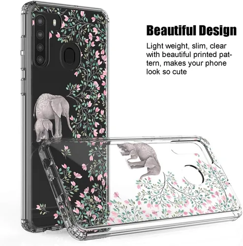 Miniatura 3 de Funda transparente para Samsung Galaxy A21 (6.4", 2020) [Elefante]