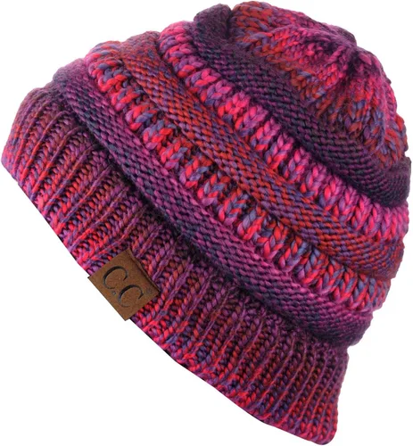 Miniatura 468 de C.C Trendy Warm Chunky Soft Stretch Cable Knit Beanie