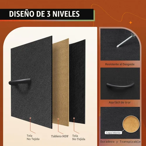 Miniatura 8 de WLIVE - Soporte de TV con cómoda en negro para TV de 45, 50, 55 pulgadas, centro de entretenimiento con luces LED y estación de carga, cómoda con 8