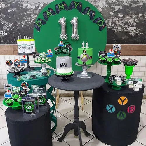 Miniatura 6 de 25 piezas de adornos para cupcakes de videojuegos, adornos para cupcakes de feliz cumpleaños, controladores de juego, adornos para cupcakes