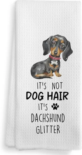 Miniatura 21 de Toallas de cocina y paños de cocina de perro Doberman con purpurina, regalos de mamá de perro Doberman con purpurina para mujeres, juego de 2, 16×24