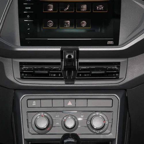 Miniatura 3 de Soporte universal para teléfono de automóvil compatible con Volkswagen VW T-Cross Tcross 2019 2020, soporte de teléfono de ventilación de aire, Negro
