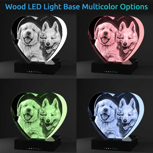 Miniatura 5 de ArtPix 3D Foto de cristal de alta calidad, regalos personalizados para padre, papá, hombres, marido, abuelo, gran regalo personalizado con tu propia