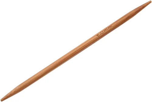 Miniatura 8 de Juego de agujas de tejer de bambú, 11 tamaños, 55 agujas de tejer de doble punta, agujas largas de madera para suéteres, calcetines, chal y bufanda