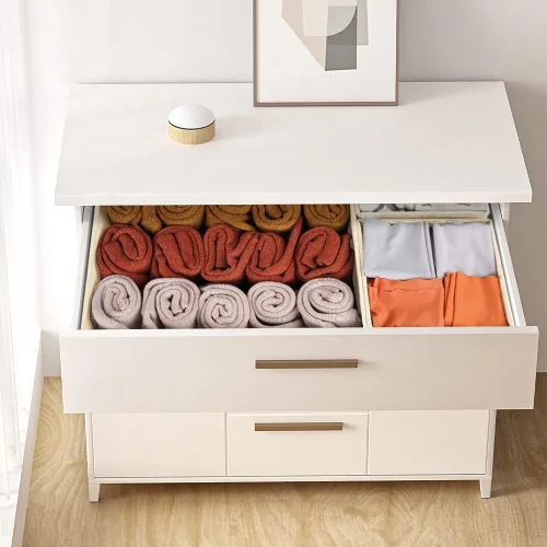 Miniatura 6 de Criusia Organizador de Cajones de Ropa, Paquete de 12 Unidades, Organizador de Cómoda para Guardería, Dormitorio, Closet, Organización