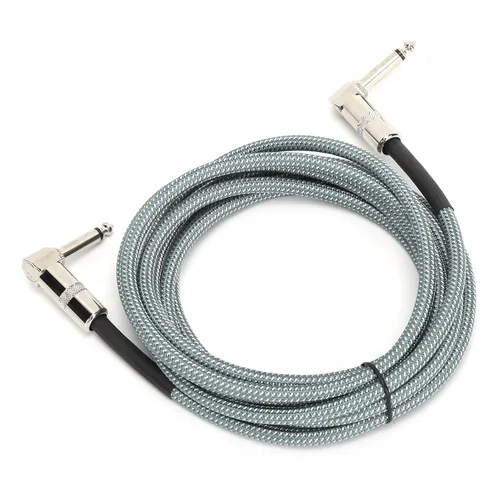 Miniatura 9 de Hilitand Cable de guitarra – Cable amplificador de guitarra de audio de cabeza macho de 0.250 in, cable amplificador de guitarra eléctrica de 10