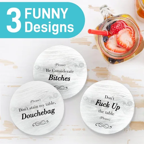 Miniatura 4 de Posavasos divertidos, regalos perfectos de elefante blanco, regalos únicos para mujeres y hombres, regalos geniales para amigos, regalos secretos