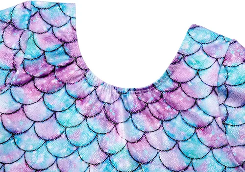 Miniatura 11 de EQSJIU Leotardo de baile de manga larga para niñas, vestido de ballet brillante con copo de nieve, tutú con falda tutú para niñas