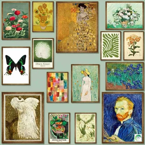 Miniatura 8 de LANCHI95 15 impresiones artísticas vintage – impresiones artísticas góticas victorianas para pared, pósteres vintage para habitación, arte de pared
