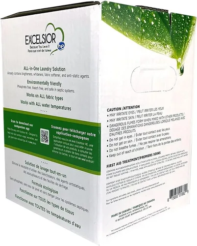Miniatura 8 de Excelsior HE - Detergente líquido para ropa con aroma fresco concentrado, 200 cargas, 3 litros con removedor de manchas natural, detergente