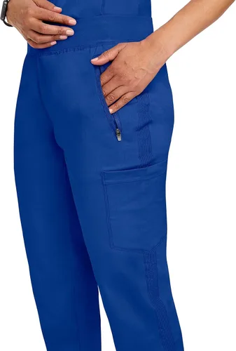 Miniatura 3 de Healing Hands Pantalones quirúrgicos de 6 bolsillos para mujer, etiqueta morada, 9141 Toni con cordón, tela suave y cómoda, Púrpura