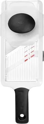 Miniatura 4 de OXO Cortadora de mandolina de mano Good Grips para cocina, cortador de verduras ajustable