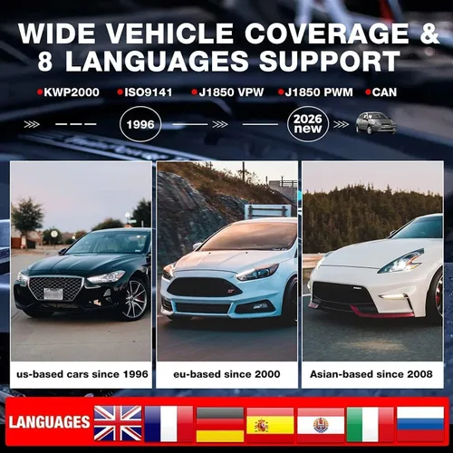 Miniatura 4 de LAUNCH - Escáner de diagnóstico automotriz Creader 3001 OBD2 de luz del motor, sensor de O2, lector de código OBD para todos los vehículos